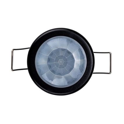 Détecteur de mouvement encastré PIR 360° 400W/230V noir
