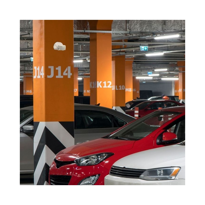 Détecteur de mouvement extérieur infrarouge 180° 230V IP65 blanc