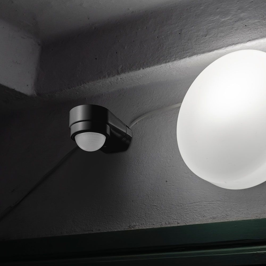 Détecteur de mouvement extérieur infrarouge 240° 600W/230V IP65 noir