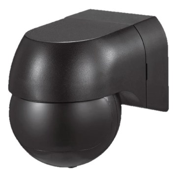 Détecteur de mouvement PIR 180° 400W/230V IP44 noir