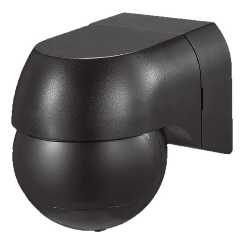 Détecteur de mouvement PIR 180° 400W/230V IP44 noir