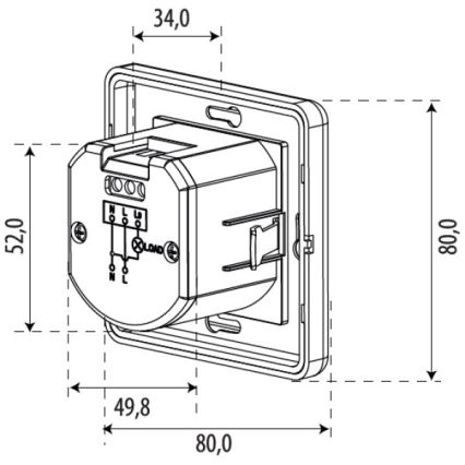 Détecteur de mouvement SENSOR 1200W blanc