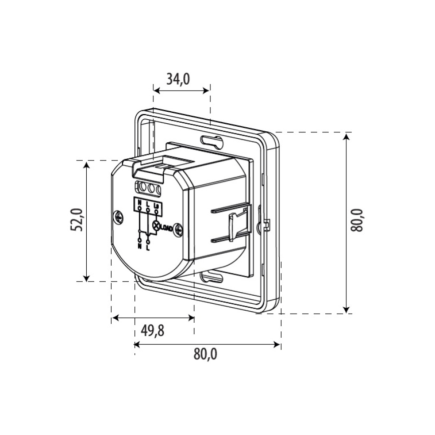 Détecteur de mouvement SENSOR 1200W blanc