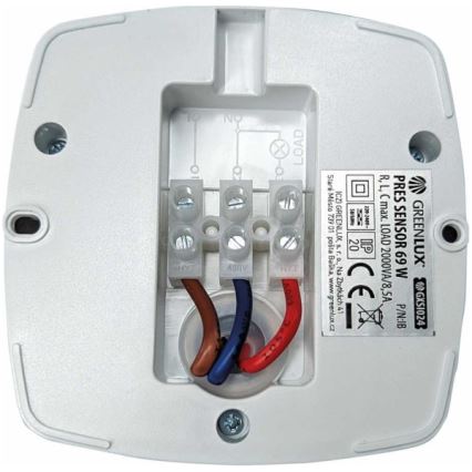 Détecteur de présence PRES SENSOR 2000W, blanc