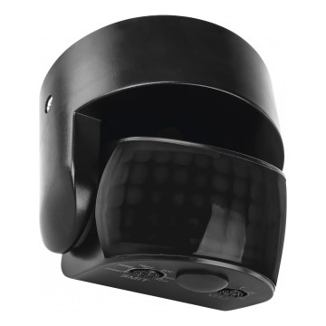 Détecteur PIR extérieur de mouvement et de crépuscule 1200W/230V IP65 noir