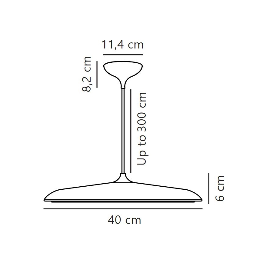 DFTP by Nordlux - Dimmbare LED-Hängeleuchte an Schnur ARTIST LED/24W/230V d 40 cm kupfern