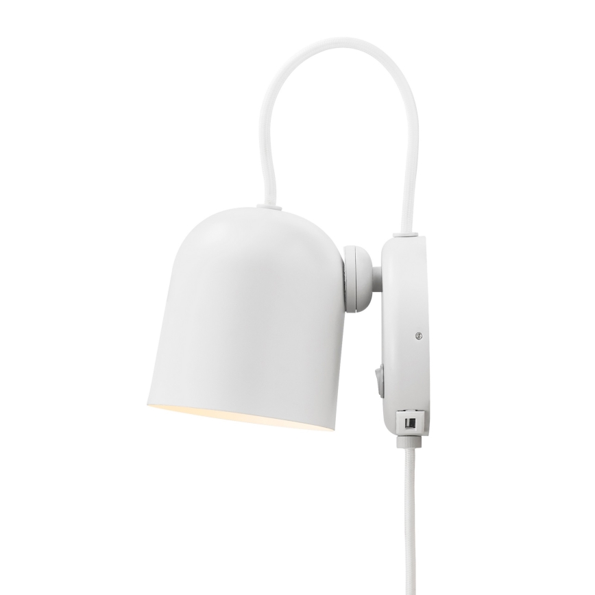 DFTP by Nordlux - Faretto da parete con USB port ANGLE 1xGU10/25W/230V bianco