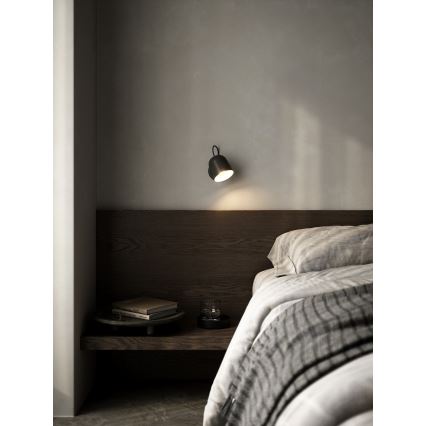 DFTP by Nordlux - Faretto da parete con USB port ANGLE 1xGU10/25W/230V nero