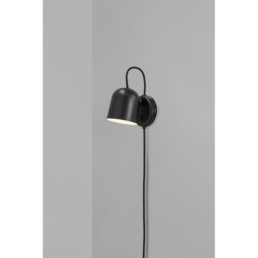 DFTP by Nordlux - Faretto da parete con USB port ANGLE 1xGU10/25W/230V nero