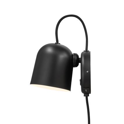 DFTP by Nordlux - Faretto da parete con USB port ANGLE 1xGU10/25W/230V nero