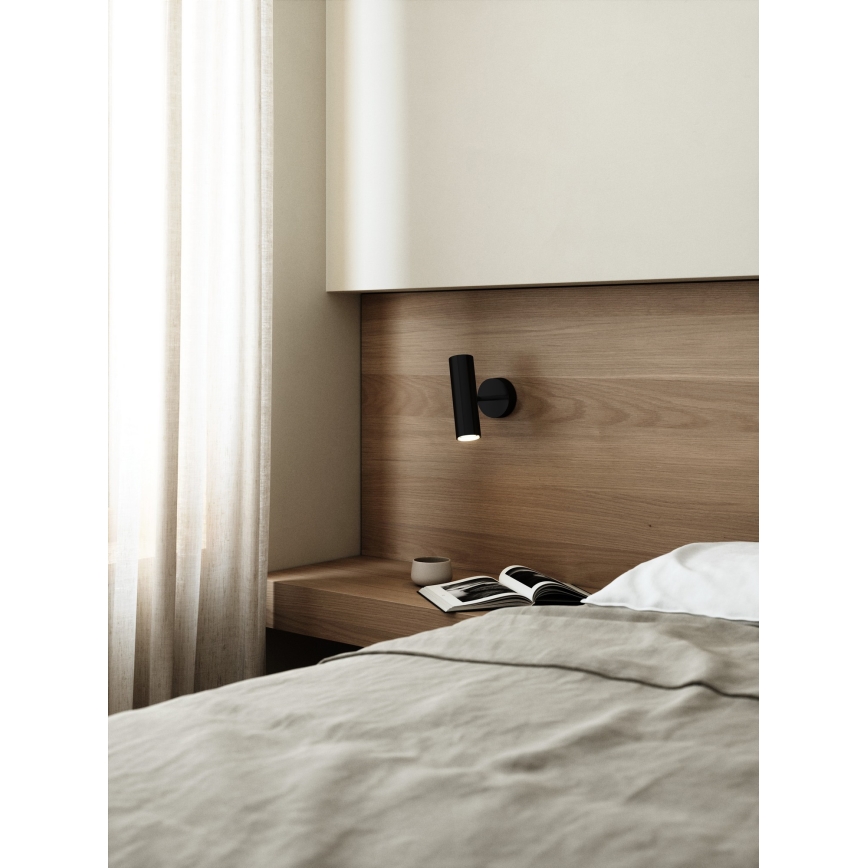 DFTP by Nordlux - Faretto da parete MIB 1xGU10/8W/230V nero
