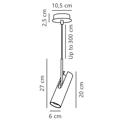 DFTP by Nordlux - Hängeleuchte an Schnur MIB 1xGU10/8W/230V weiß