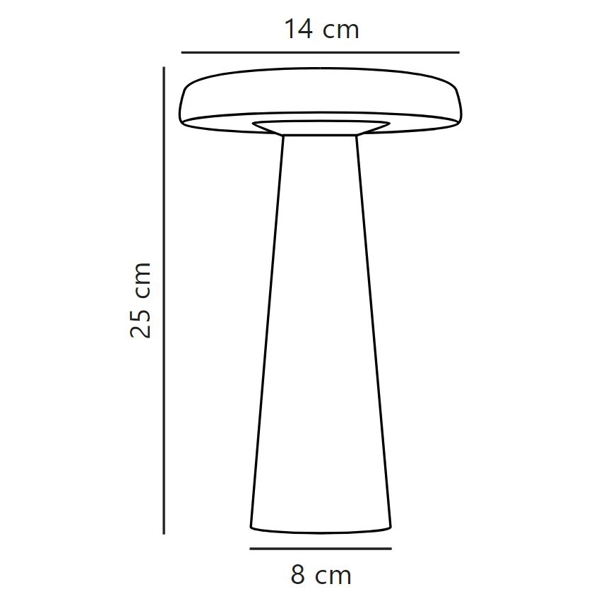 DFTP by Nordlux - Lampada da tavolo LED da esterno dimmerabile ARCELLO LED/2,8W/3,7V IP54
