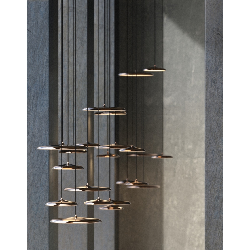 DFTP by Nordlux - Lampadario a sospensione con filo LED dimmerabile ARTIST LED/14W/230V diametro 25 cm rame