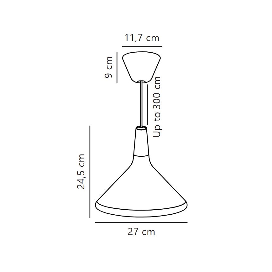 DFTP by Nordlux - Lampadario a sospensione con filo NORI 1xE27/40W/230V