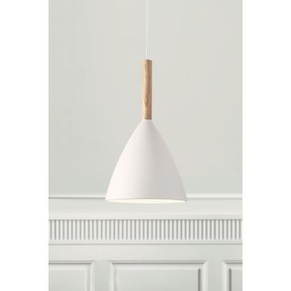 DFTP by Nordlux - Lampadario a sospensione con filo PURE 1xE27/40W/230V diametro 20 cm bianco/cenere