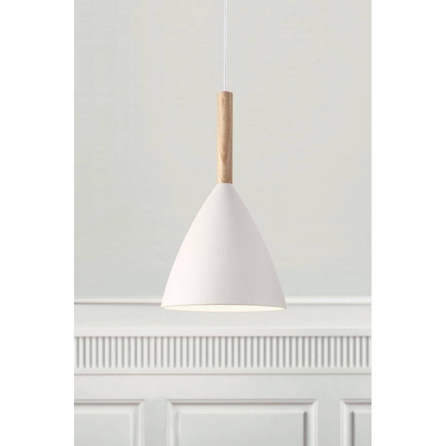 DFTP by Nordlux - Lampadario a sospensione con filo PURE 1xE27/40W/230V diametro 20 cm bianco/cenere