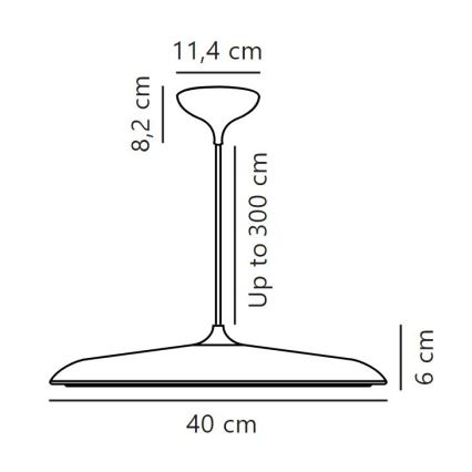 DFTP by Nordlux - Suspension filaire à intensité variable ARTIST LED/24W/230V d. 40 cm cuivre