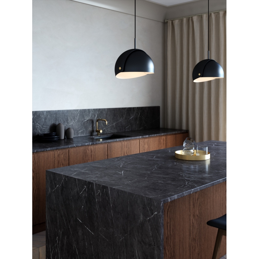 DFTP by Nordlux - Suspension filaire avec abat-jour ajustable ALIGN 1xE27/15W/230V noir