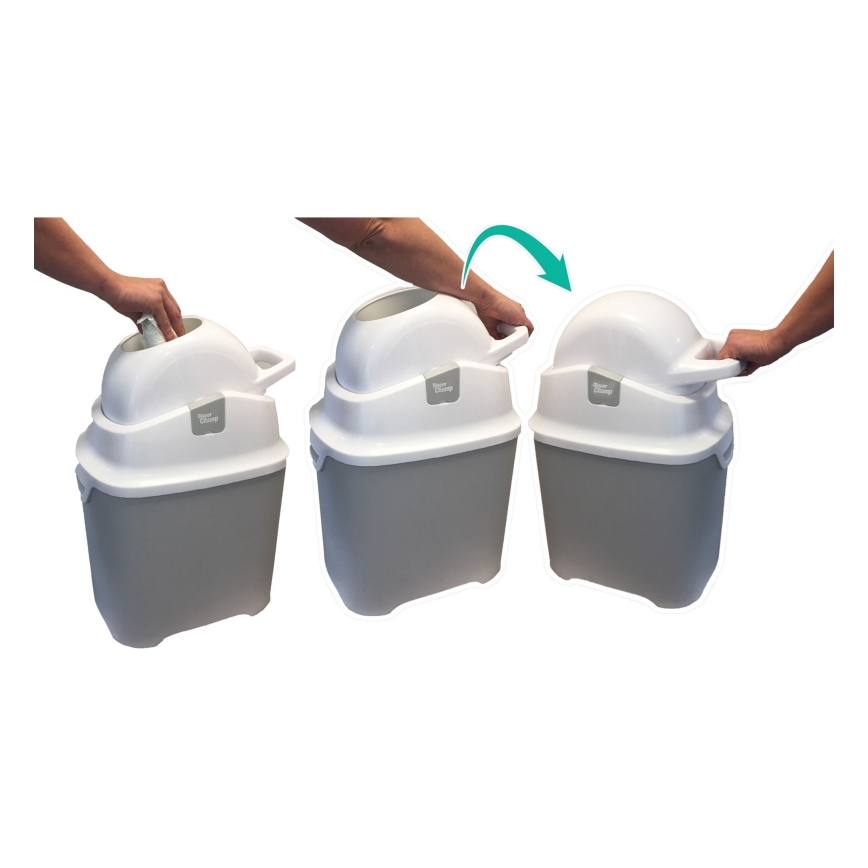 DiaperChamp - Cestino per pannolini ONE bianco