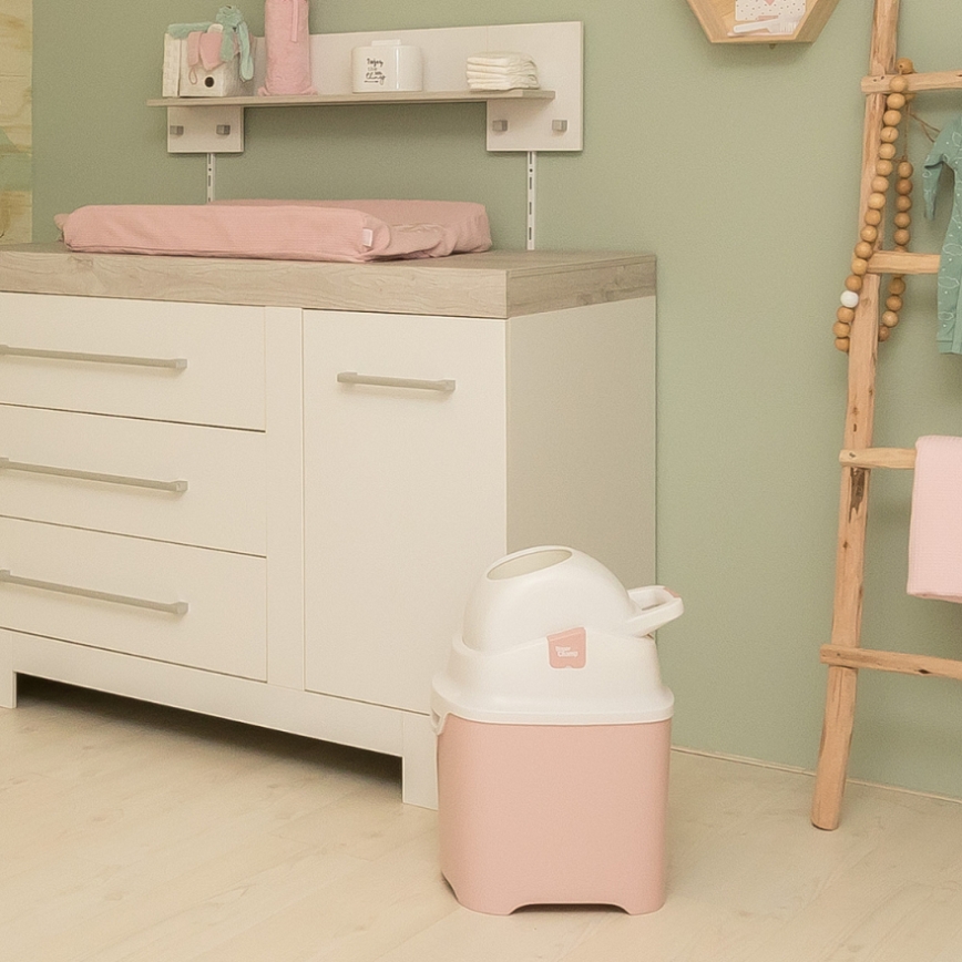 DiaperChamp - Cestino per pannolini ONE rosa