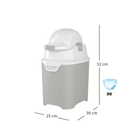 DiaperChamp - Windeleimer ONE grau