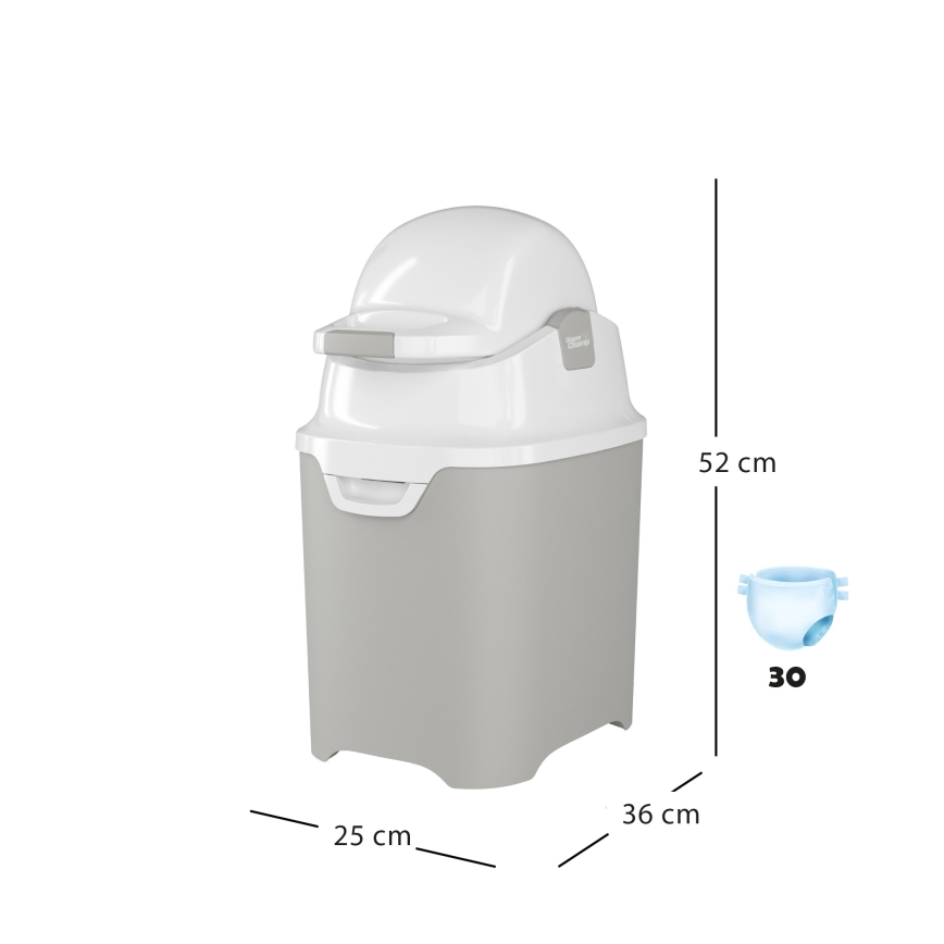 DiaperChamp - Windeleimer ONE grau