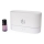 Diffuseur de parfum d'ambiance et humidificateur d'air à ultrasons avec un rétro-éclairage LED RGB 180ml blanc