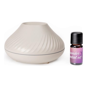Diffuseur de parfum d'ambiance RGB avec imitation de flamme LED/6,5W/5V 130ml blanc