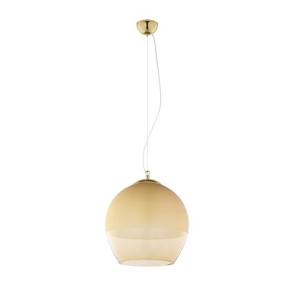 Diffuseur en verre de rechange pour lustre KULA E27, Ø 38 cm, beige fumé