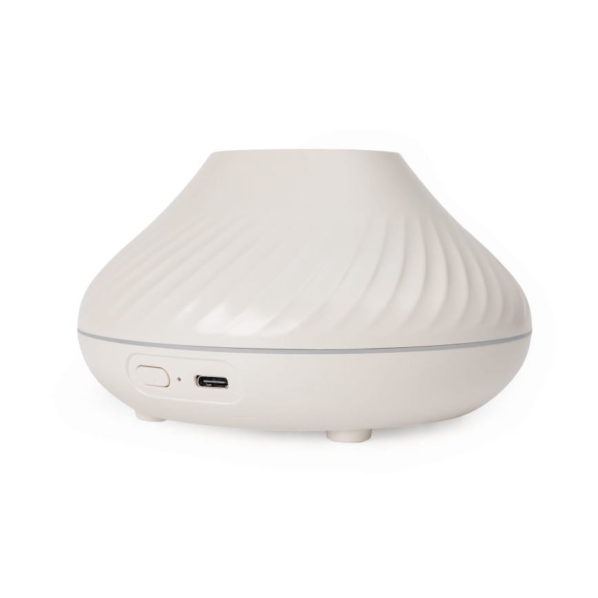 Diffusore di aromi LED RGB con finta fiamma LED/6,5W/5V 130ml bianco