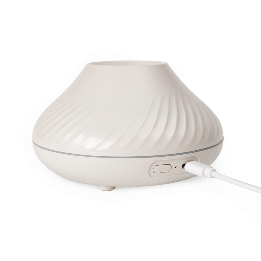 Diffusore di aromi LED RGB con finta fiamma LED/6,5W/5V 130ml bianco