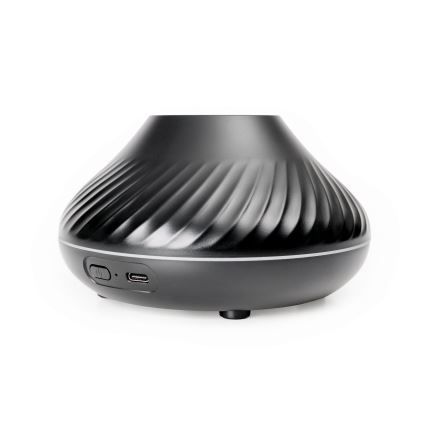Diffusore di aromi LED RGB con finta fiamma LED/6,5W/5V 130ml nero