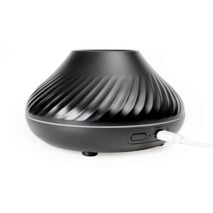 Diffusore di aromi LED RGB con finta fiamma LED/6,5W/5V 130ml nero