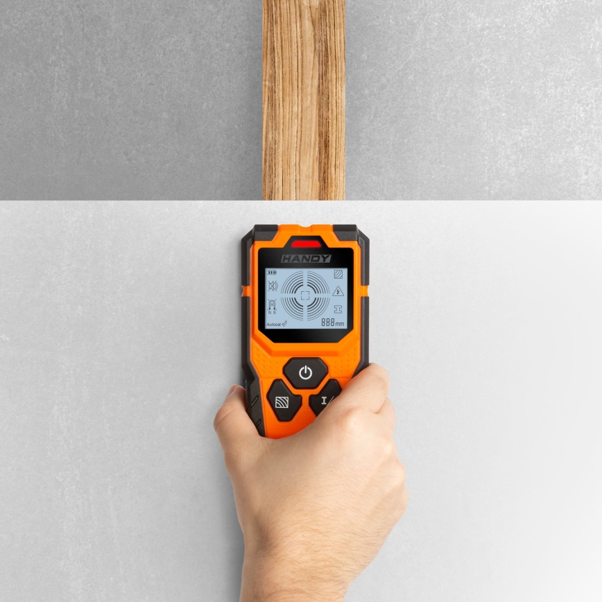 Digitaler Multifunktionsdetektor 9 V (1×6LR61), IP54, orange