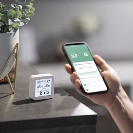 Digitales Smart-Thermometer GoSmart 3xAAA Tuya weiß