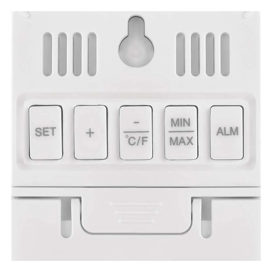 Digitales Thermometer mit Hygrometer 2xAAA weiß