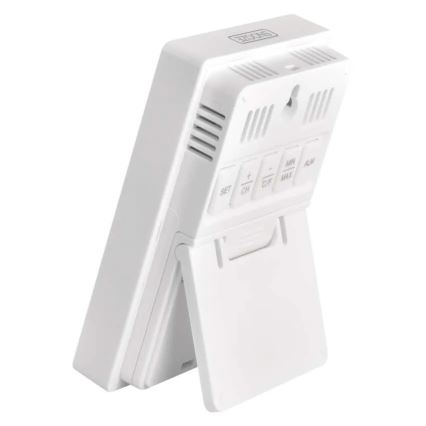 Digitales Thermometer mit Hygrometer, 2×AAA, weiß