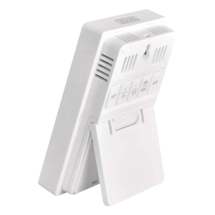 Digitales Thermometer mit Hygrometer, 2×AAA, weiß