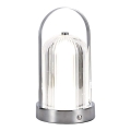 Dimm- und aufladbare LED-Tischleuchte mit Touch-Funktion LED/1W/5V 3000-6000K 1800 mAh matt Chrom