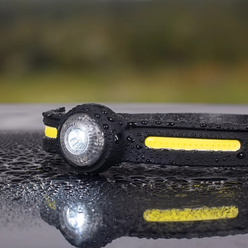 Dimmbare wiederaufladbare LED-Stirnlampe mit rotem Licht LED/5V IPX4 550 lm 600 mAh