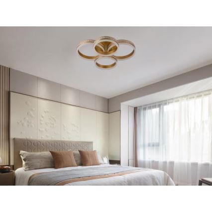 Dimmbare aufgesetzte LED-Deckenleuchte LED/150W/230V 3000-6500K + Fernbedienung