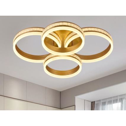 Dimmbare aufgesetzte LED-Deckenleuchte LED/150W/230V 3000-6500K + Fernbedienung