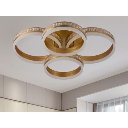 Dimmbare aufgesetzte LED-Deckenleuchte LED/150W/230V 3000-6500K + Fernbedienung