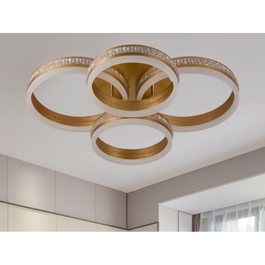 Dimmbare aufgesetzte LED-Deckenleuchte LED/150W/230V 3000-6500K + Fernbedienung