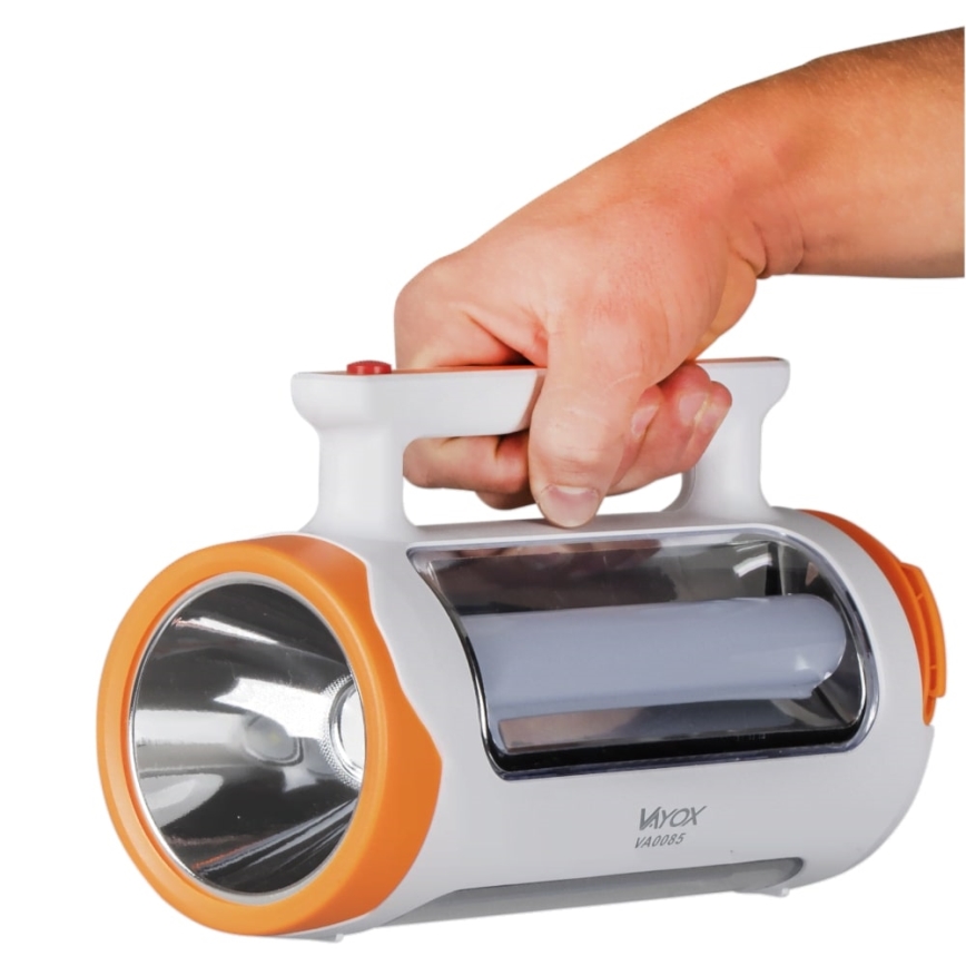 Dimmbare, aufladbare LED-Taschenlampe 2-in-1 mit Powerbank-Funktion LED/5W/230V 3500 mAh