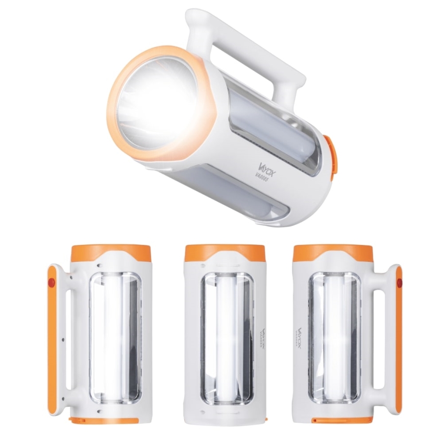 Dimmbare, aufladbare LED-Taschenlampe 2-in-1 mit Powerbank-Funktion LED/5W/230V 3500 mAh