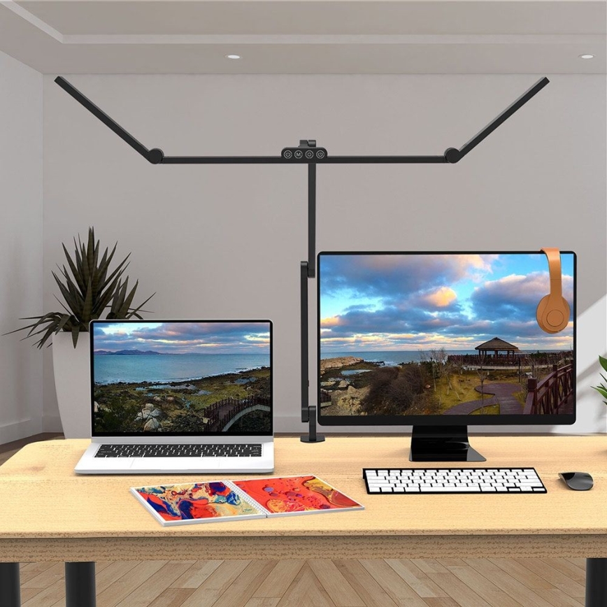 Dimmbare, flexible LED-Tischleuchte mit Touch-Funktion POINTIQ LED/36W/230V 3000-6500K CRI 92 schwarz
