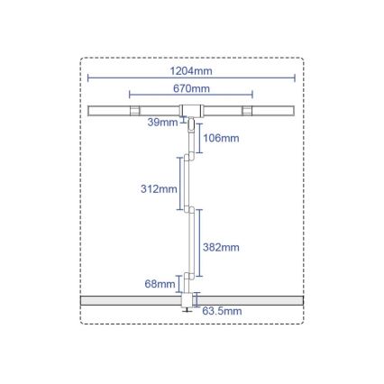 Dimmbare, flexible LED-Tischleuchte mit Touch-Funktion POINTIQ LED/36W/230V 3000-6500K CRI 92 schwarz
