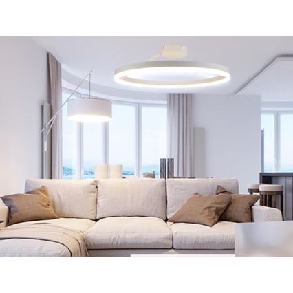 Dimmbare LED-Aufbauleuchte LED/40W/230V 3000-6500K weiß + Fernbedienung